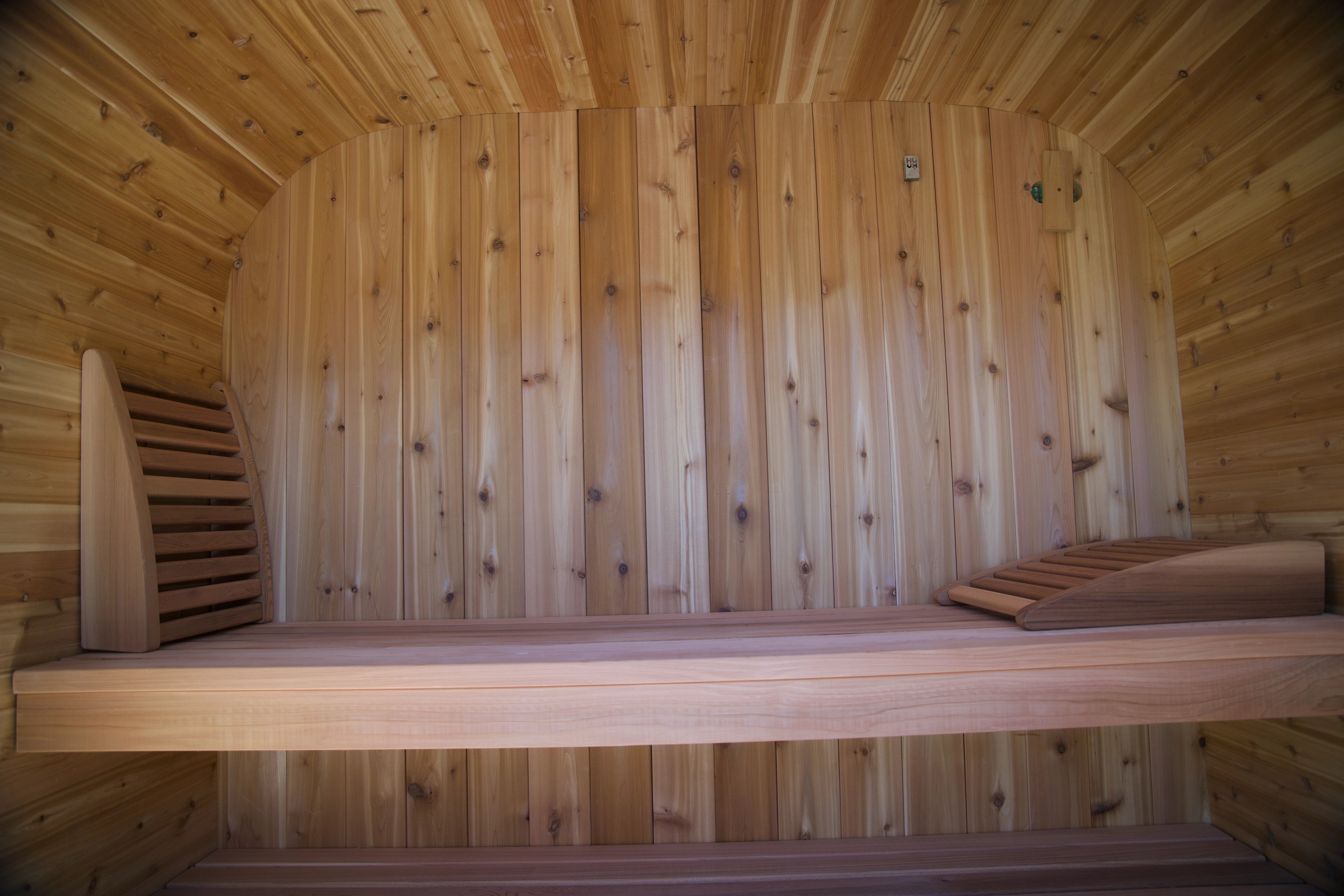 sauna comfort back rest
