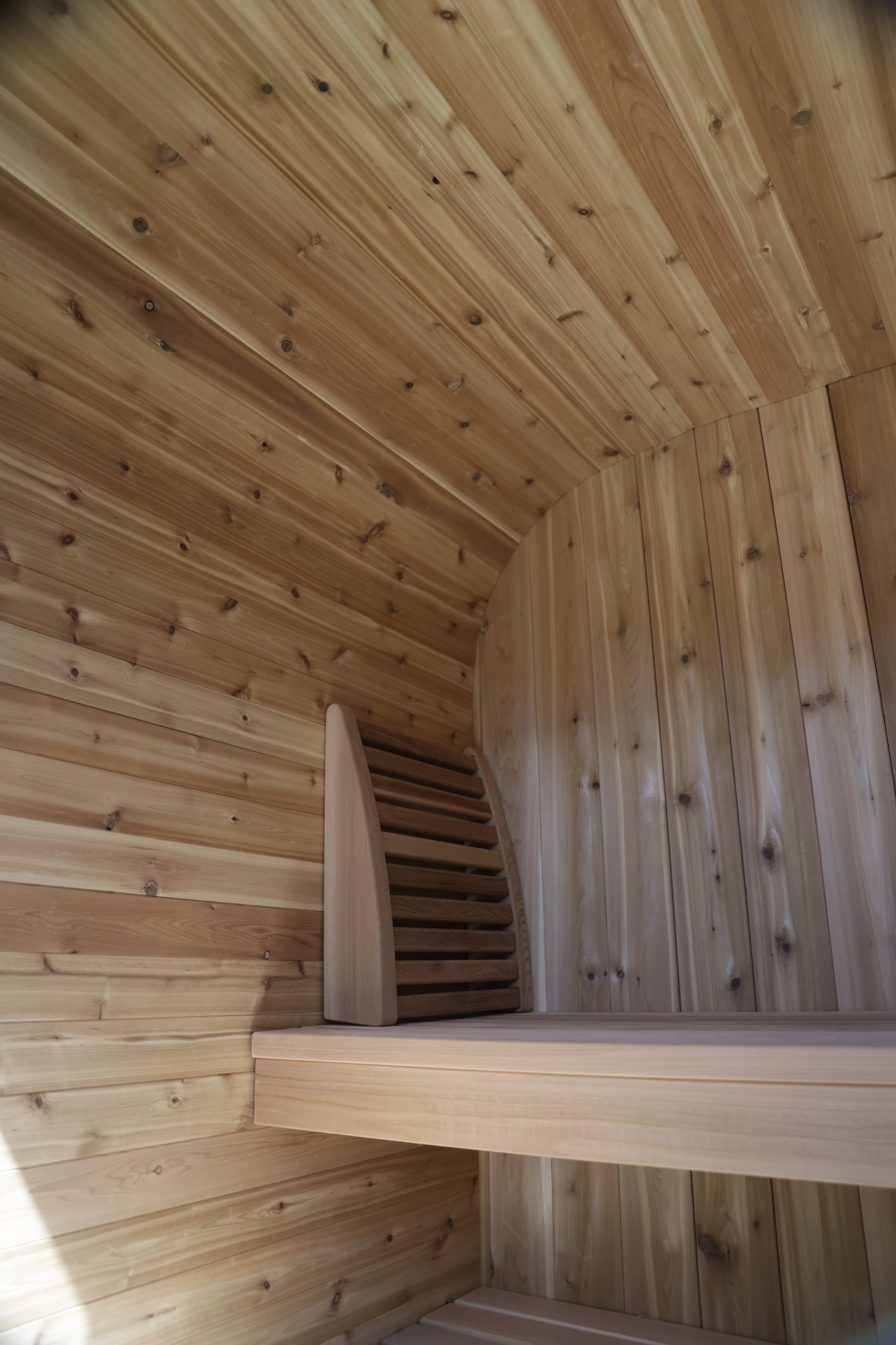sauna comfort back rest