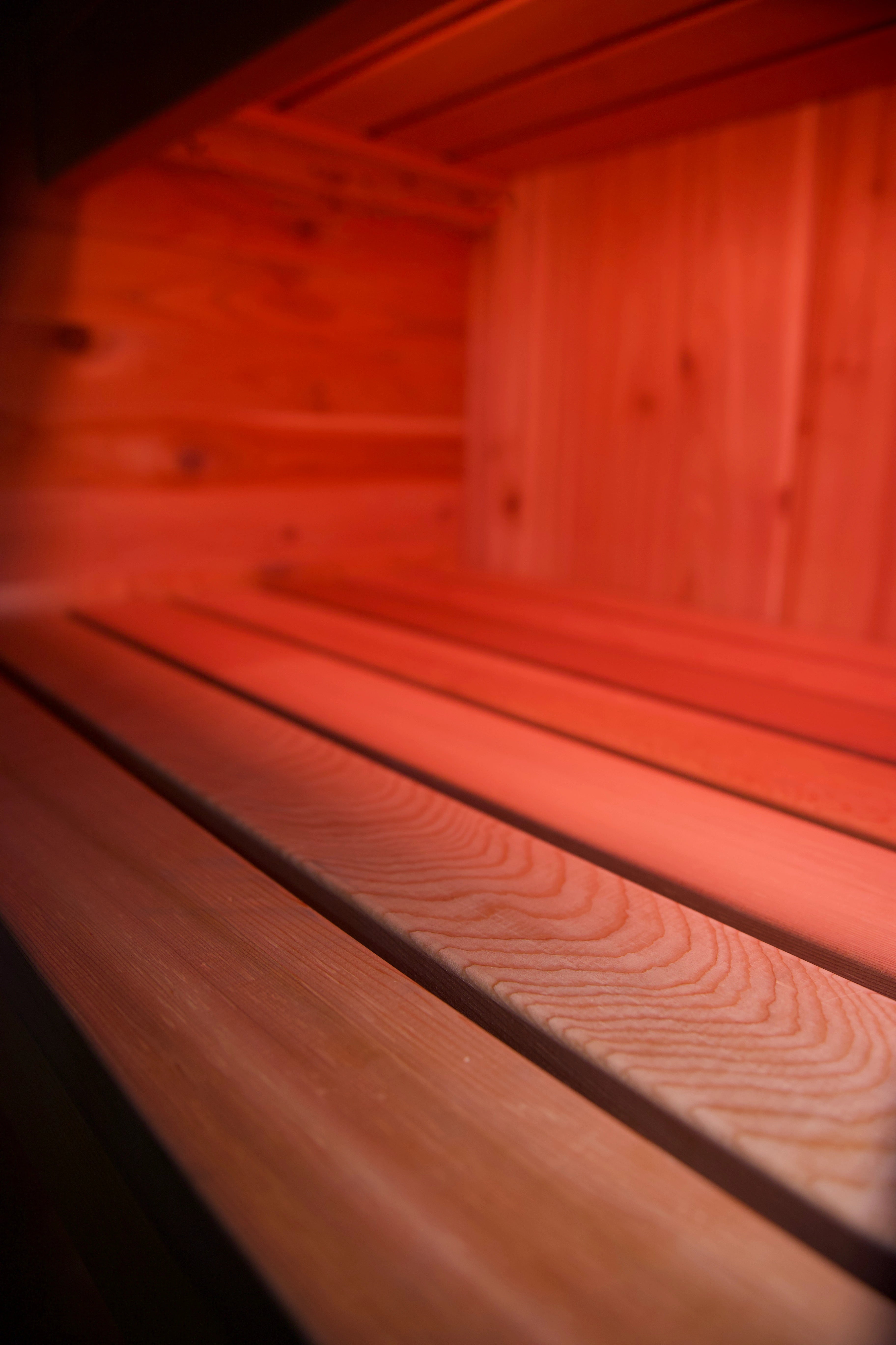 extra wide bench sauna