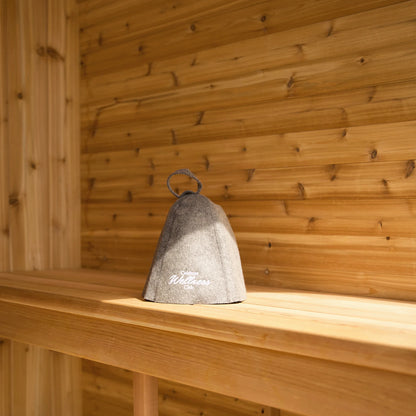 wool sauna hat