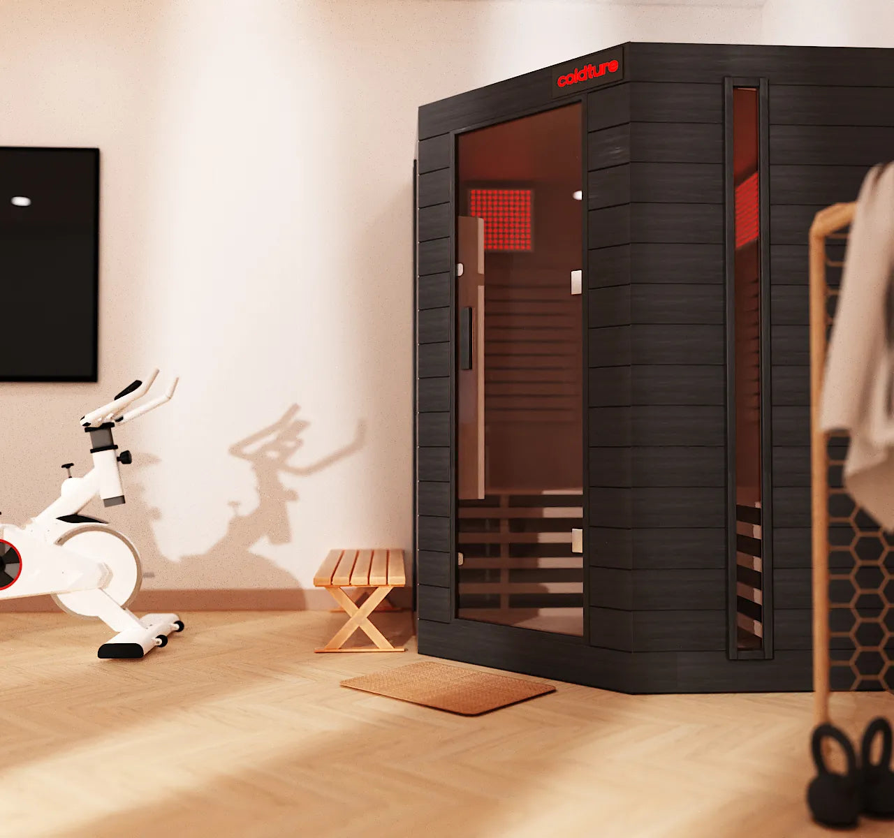 The Pod Infrared Corner Sauna