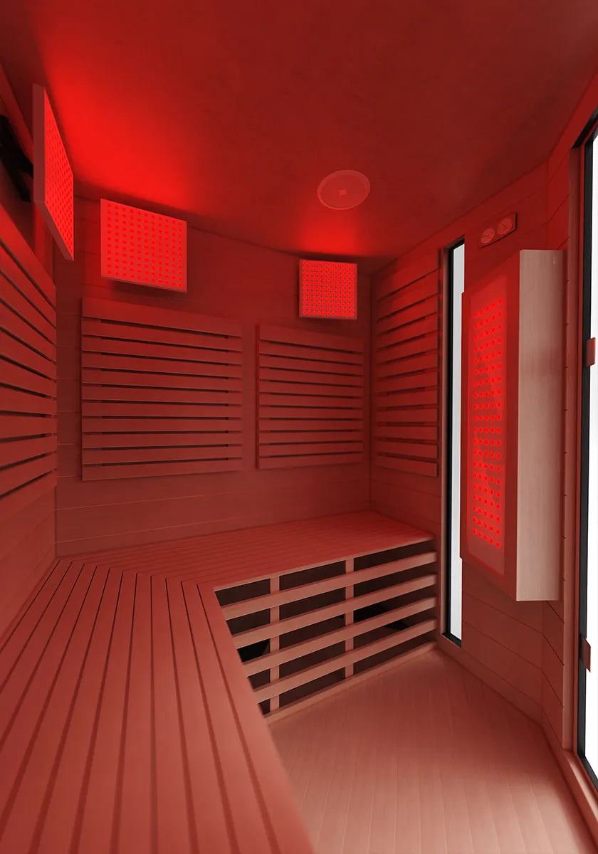 The Pod Infrared Corner Sauna