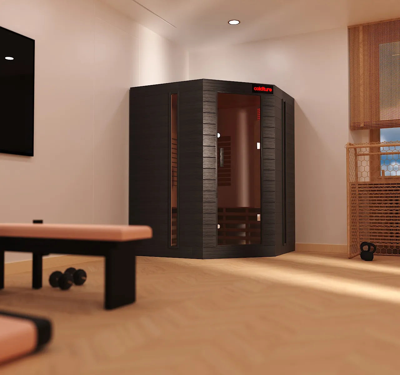 The Pod Infrared Corner Sauna