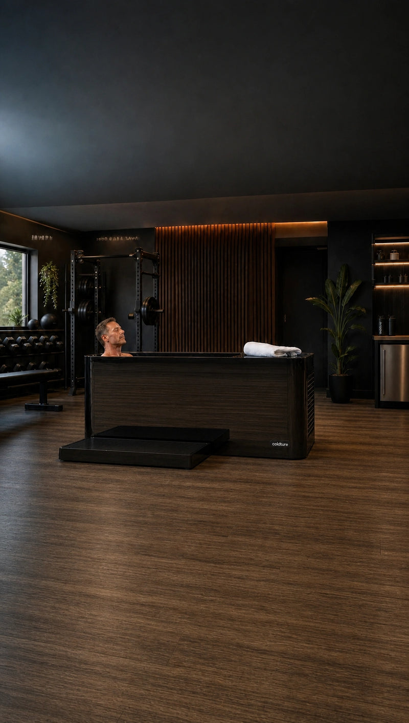 Black Coldture Pro Plunge in a home gym