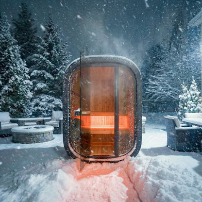 outdoor sauna pro snow blizzard